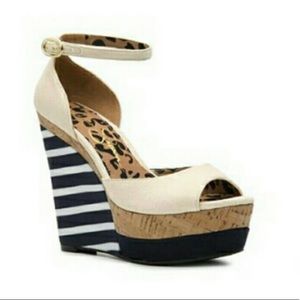 Jessica Simpson ankle strap wedges